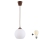 Brilagi - LED Lustr na lanku RETRO GLASS 1xE27/60W/230V pr. 15 cm hnědá/bílá