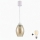 Brilagi - LED Lustr na lanku RETRO GLASS 1xE27/60W/230V pr. 17 cm bílá/kouřová béžová