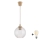 Brilagi - LED Lustr na lanku RETRO GLASS 1xE27/60W/230V pr. 18 cm béžová/čirá