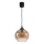 Brilagi - LED Lustr na lanku RETRO GLASS 1xE27/60W/230V pr. 18 cm černá/kouřová hnědá