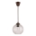 Brilagi - LED Lustr na lanku RETRO GLASS 1xE27/60W/230V pr. 18 cm hnědá/čirá