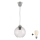 Brilagi - LED Lustr na lanku RETRO GLASS 1xE27/60W/230V pr. 18 cm stříbrná/čirá
