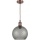 Brilagi - LED Lustr na lanku RETRO GLASS 1xE27/60W/230V pr. 25 cm bílá/kouřová šedá