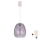 Brilagi - LED Lustr na lanku RETRO GLASS 1xE27/60W/230V pr. 26 cm bílá/kouřová šedá
