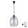 Brilagi - LED Lustr na lanku RETRO GLASS 1xE27/60W/230V pr. 26 cm hnědá/kouřová šedá