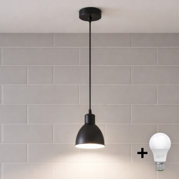 Brilagi - LED Lustr na lanku RIDDY 1xE27/60W/230V černá