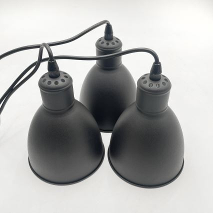 Brilagi - LED Lustr na lanku RIDDY 3xE27/60W/230V černá