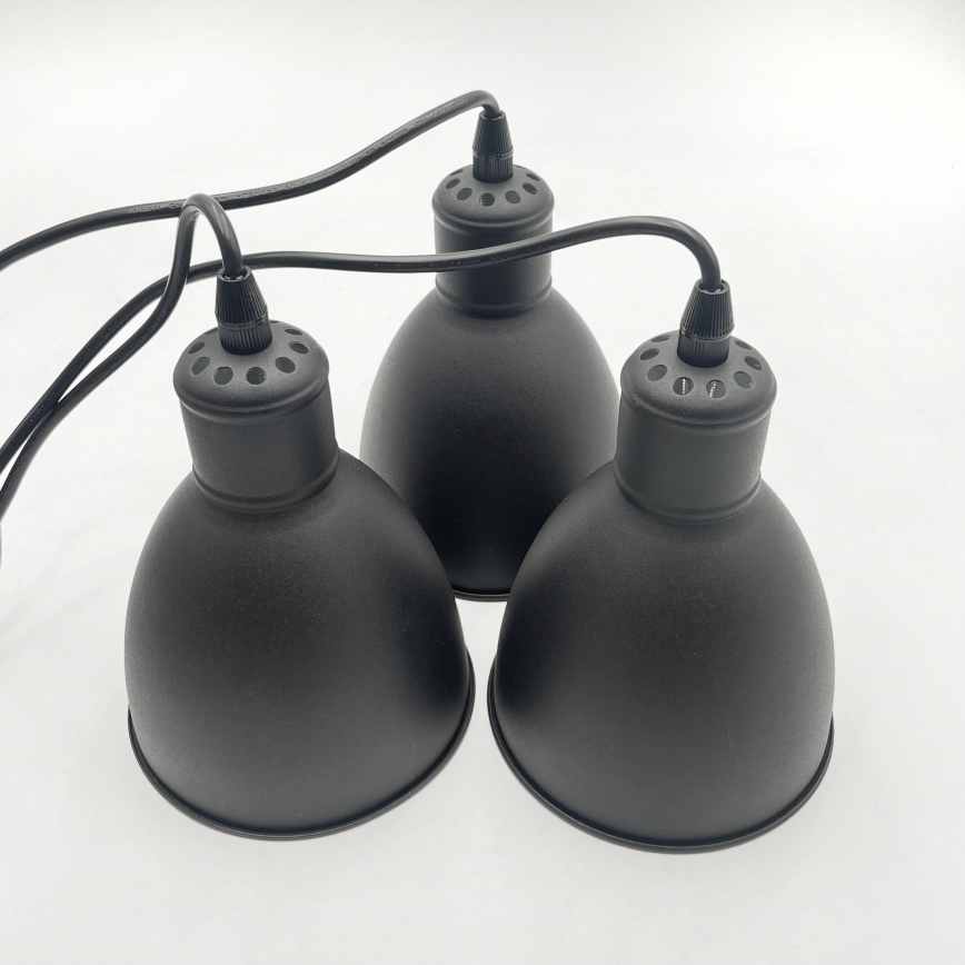 Brilagi - LED Lustr na lanku RIDDY 3xE27/60W/230V černá