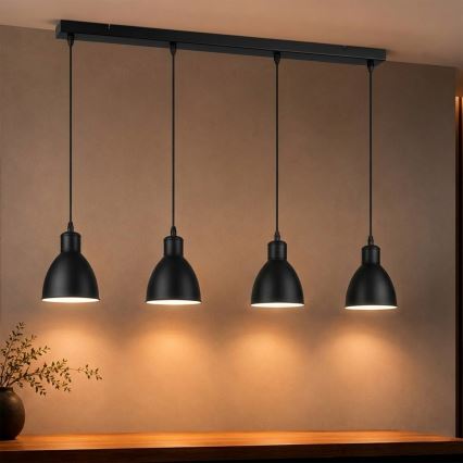 Brilagi - LED Lustr na lanku RIDDY 4xE27/60W/230V černá