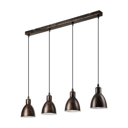Brilagi - LED Lustr na lanku RIDDY 4xE27/60W/230V měděná/patina