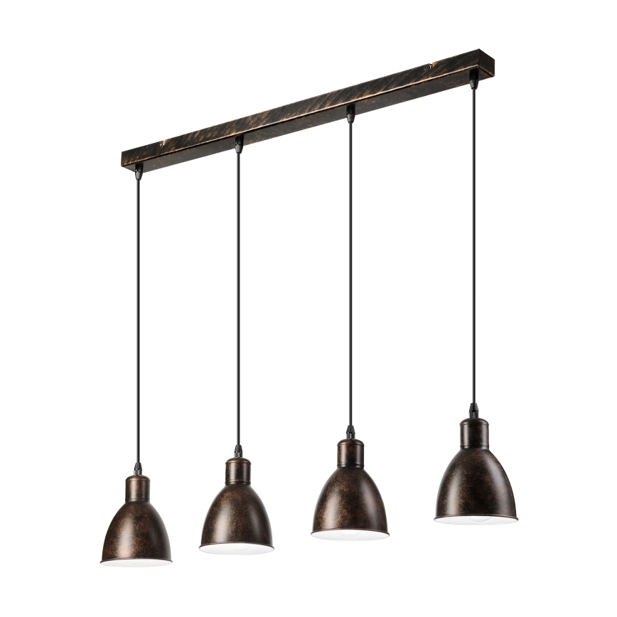 Brilagi - LED Lustr na lanku RIDDY 4xE27/60W/230V měděná/patina