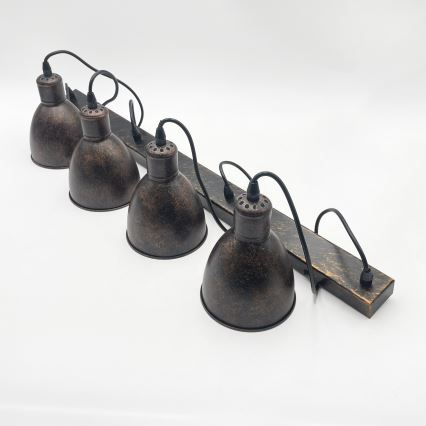 Brilagi - LED Lustr na lanku RIDDY 4xE27/60W/230V měděná/patina
