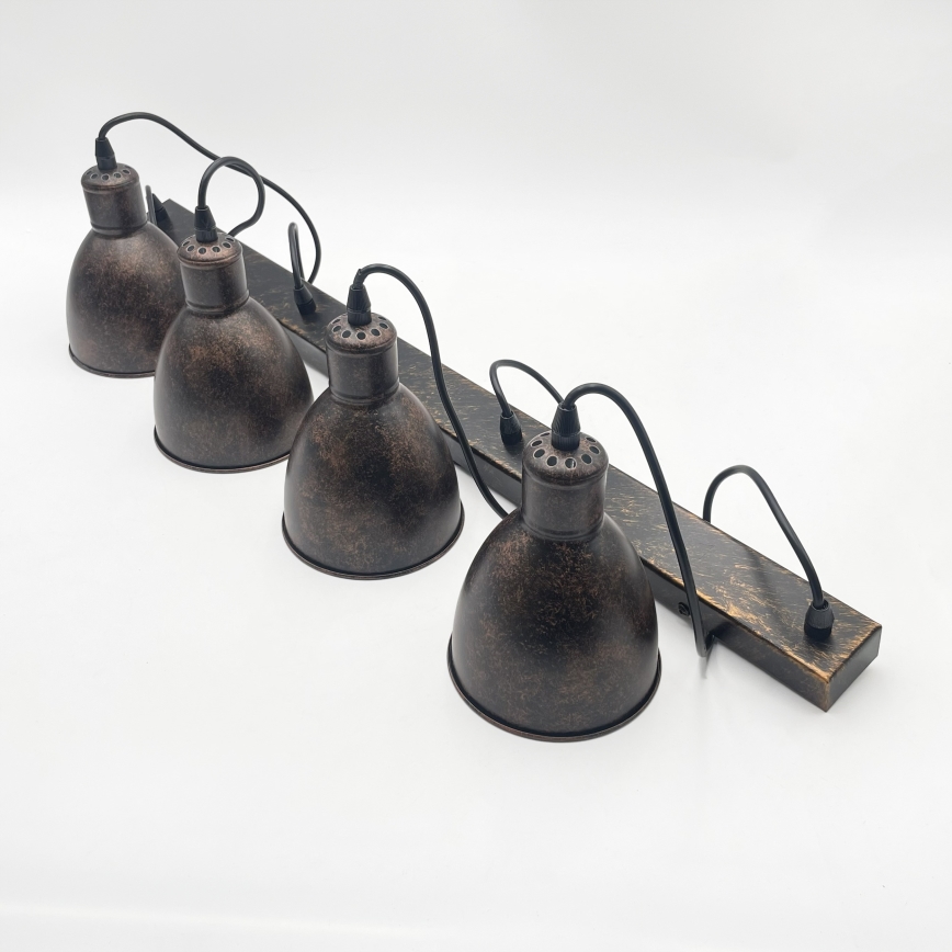 Brilagi - LED Lustr na lanku RIDDY 4xE27/60W/230V měděná/patina