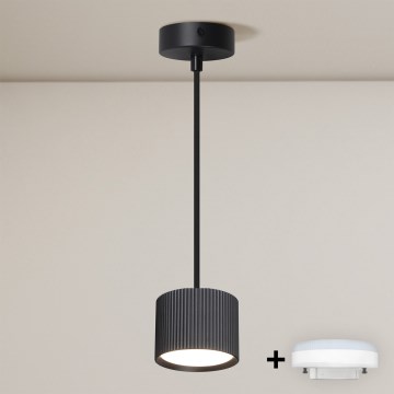 Brilagi - LED Lustr na lanku STRIPY 1xGX53/15W/230V černá