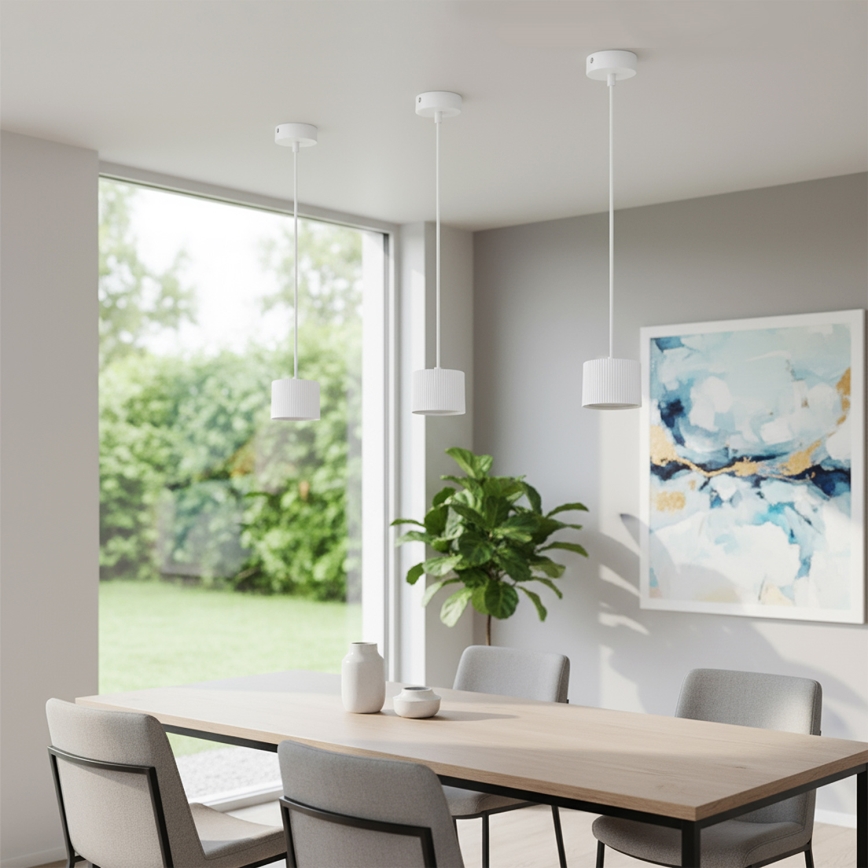 BRILAGI - LED Lustr na lanku STRIPY 1xGX53/15W/230V pr. 82 mm bílá