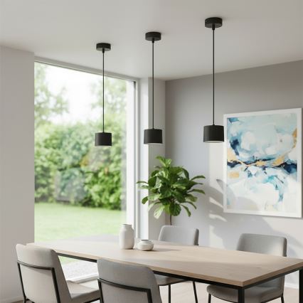 BRILAGI - LED Lustr na lanku STRIPY 1xGX53/15W/230V pr. 82 mm černá