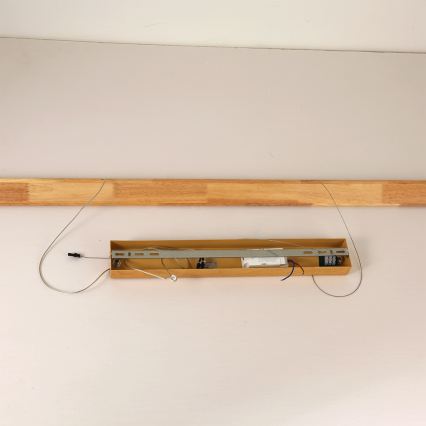 Brilagi - LED Lustr na lanku UMEA WOOD LED/30W/230V 120 cm kaučukovník