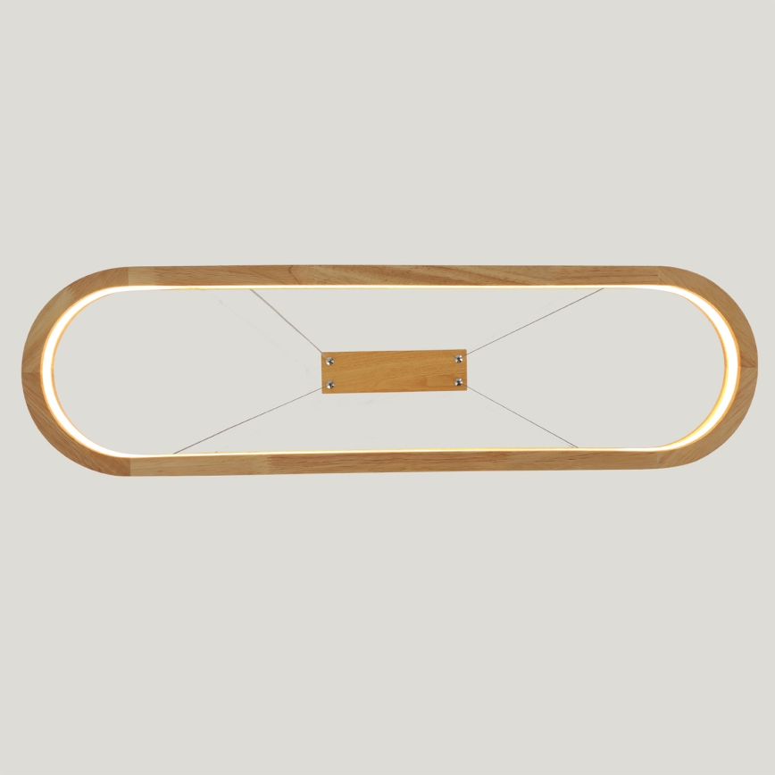 Brilagi - LED Lustr na lanku UMEA WOOD LED/30W/230V 70x20 cm dřevo