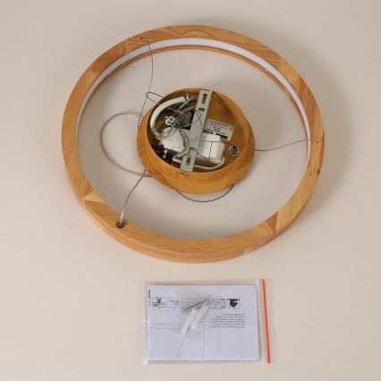 Brilagi - LED Lustr na lanku UMEA WOOD LED/30W/230V pr. 40 cm dřevo