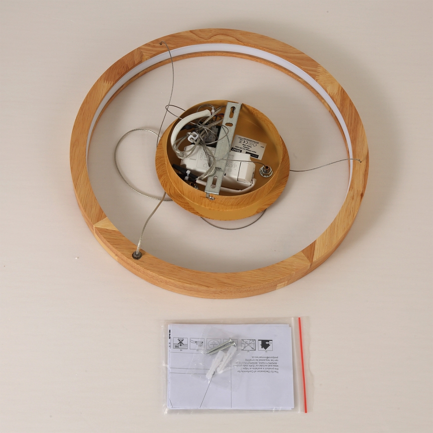 Brilagi - LED Lustr na lanku UMEA WOOD LED/30W/230V pr. 40 cm dřevo