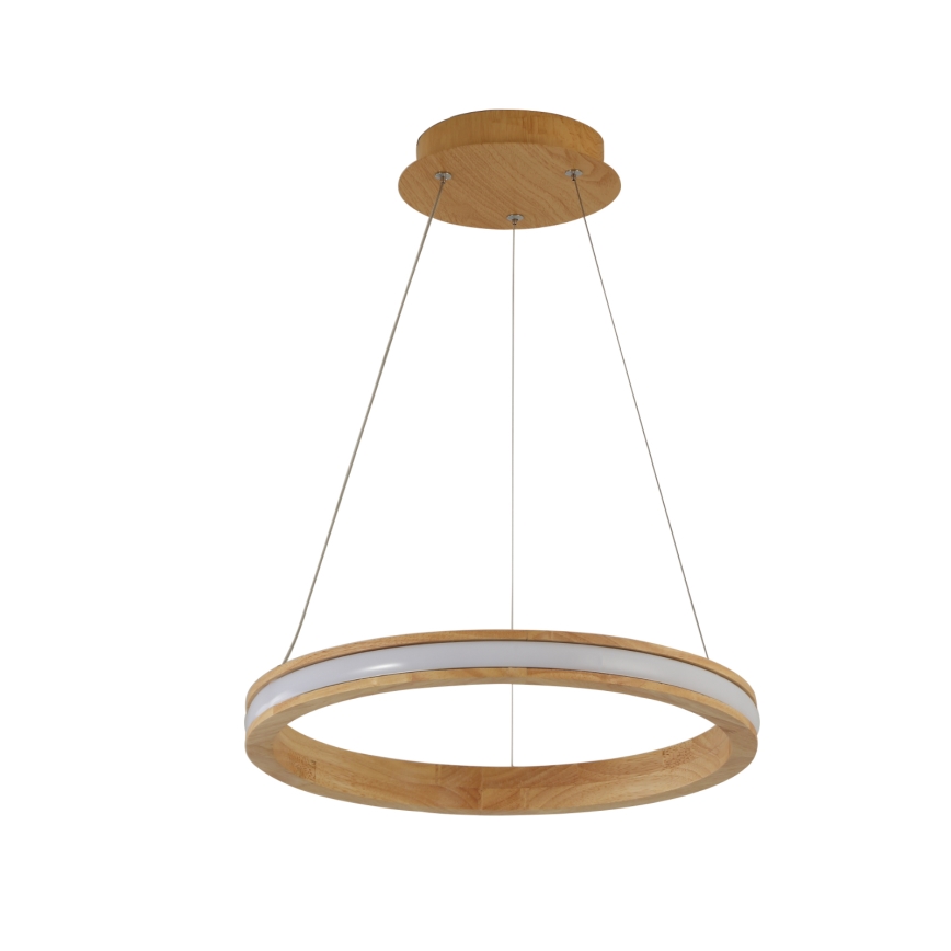 Brilagi - LED Lustr na lanku UMEA WOOD LED/30W/230V pr. 40 cm kaučukovník