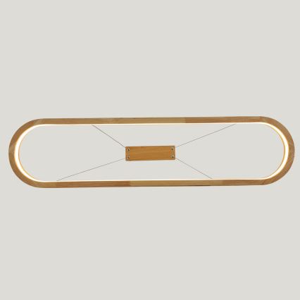 Brilagi - LED Lustr na lanku UMEA WOOD LED/40W/230V 90x22 cm dřevo