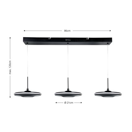Brilagi - LED Lustr na lanku VERANO 3xLED/15W/230V
