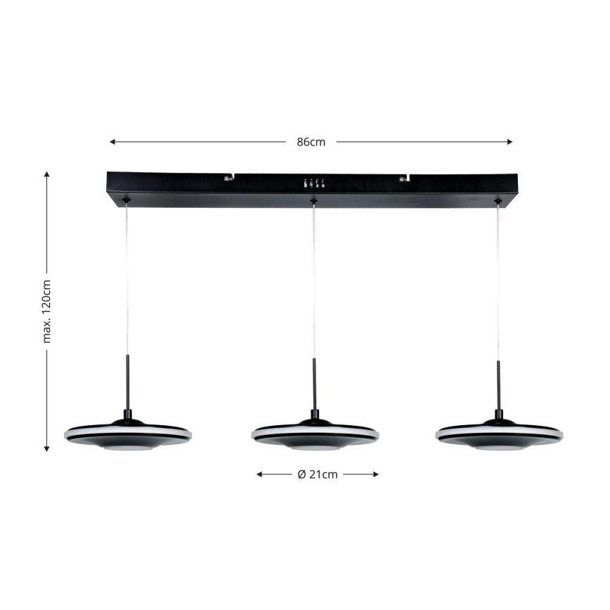 Brilagi - LED Lustr na lanku VERANO 3xLED/15W/230V