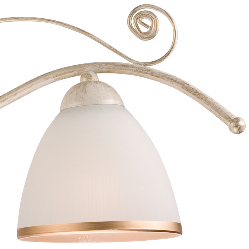 Brilagi - LED Lustr na řetězu ANTICO 3xE27/60W/230V 3000K bílá patina
