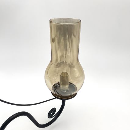 Brilagi - LED Lustr na řetězu COTTAGE 3xE14/40W/230V černá/hnědá