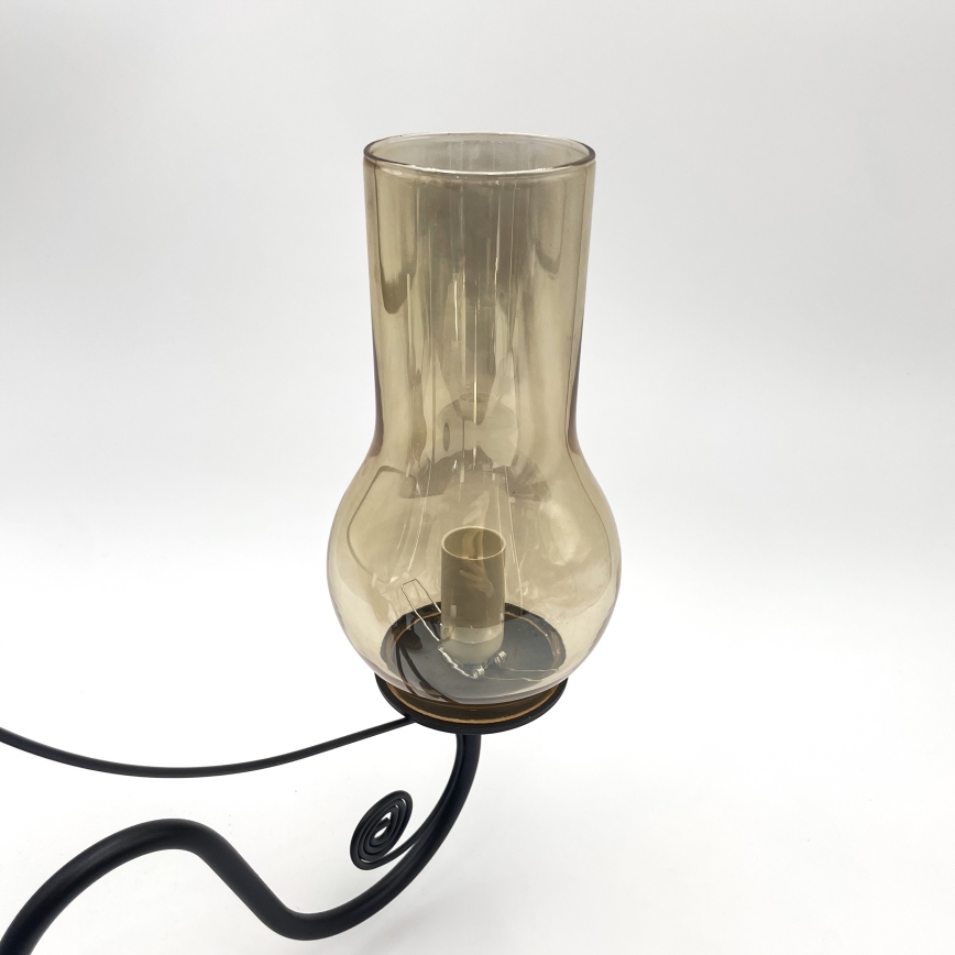 Brilagi - LED Lustr na řetězu COTTAGE 3xE14/40W/230V černá/hnědá