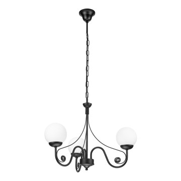Brilagi - LED Lustr na řetězu COTTAGE 3xG9/40W/230V černá/bílá