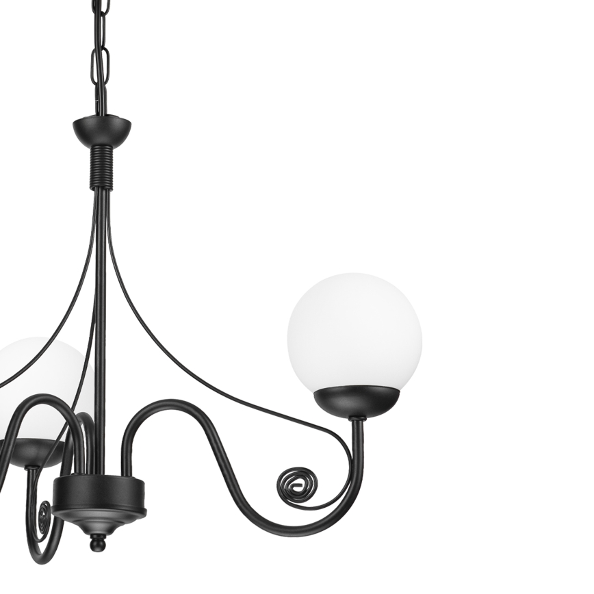 Brilagi - LED Lustr na řetězu COTTAGE 3xG9/40W/230V černá/bílá