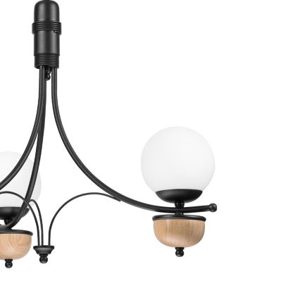 Brilagi - LED Lustr na řetězu COTTAGE 3xG9/40W/230V dub/bílá