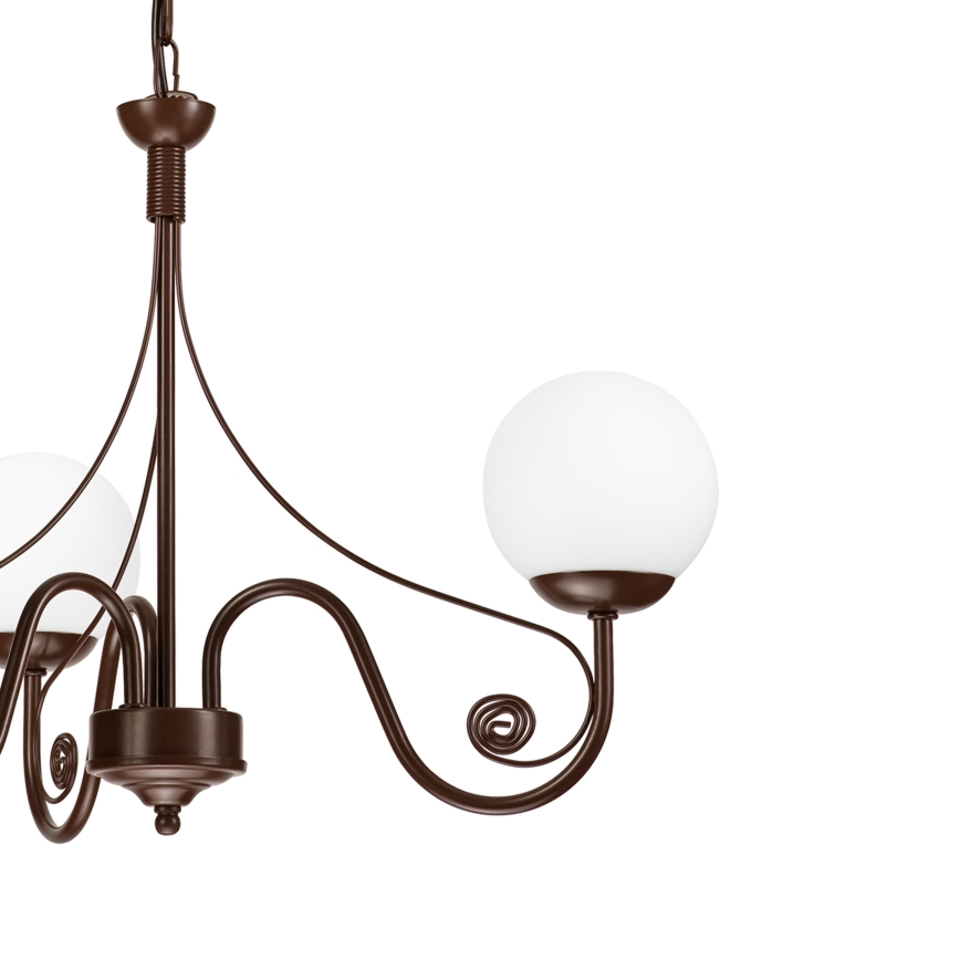 Brilagi - LED Lustr na řetězu COTTAGE 3xG9/40W/230V hnědá/bílá