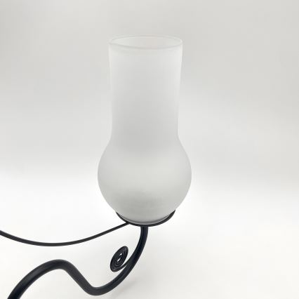 Brilagi - LED Lustr na řetězu COTTAGE 5xE14/40W/230V černá/bílá