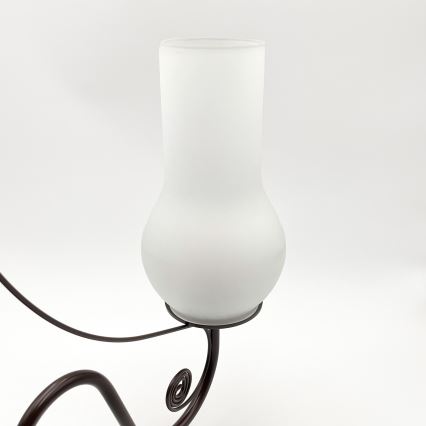 Brilagi - LED Lustr na řetězu COTTAGE 5xE14/40W/230V hnědá/bílá