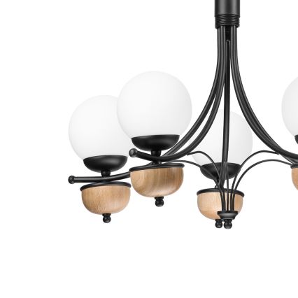 Brilagi - LED Lustr na řetězu COTTAGE 5xG9/40W/230V buk/bílá