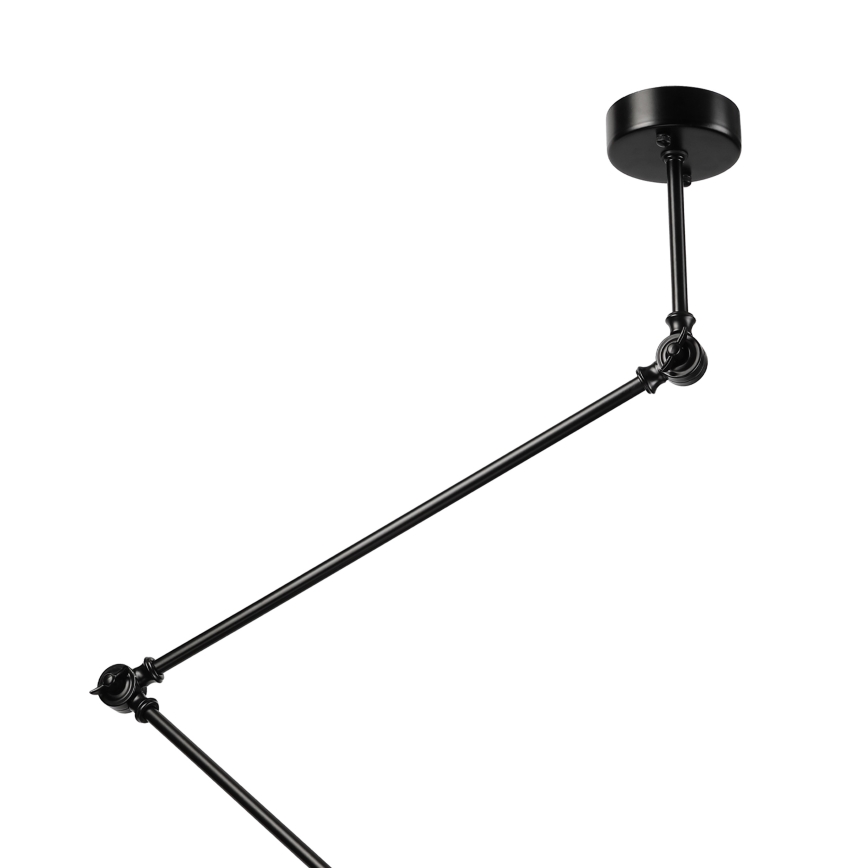 Brilagi - LED Lustr na tyči IRONBEAM 1xE27/60W/230V černá