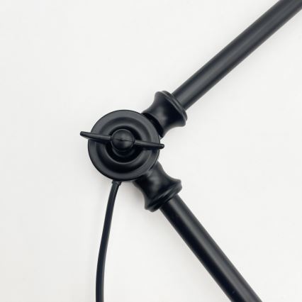 Brilagi - LED Lustr na tyči IRONBEAM 1xE27/60W/230V černá