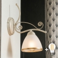 Brilagi - LED Nástěnná lampa ANTICO 1xE27/60W/230V bílá patina