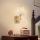 Brilagi - LED Nástěnná lampa DEYA 1xE14/40W/230V + LED/3W len/zlatá