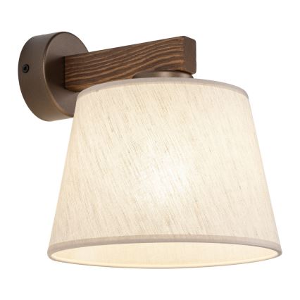 BRILAGI - LED Nástěnná lampa LATTE 1xE27/15W/230V borovice/béžová