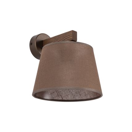 BRILAGI - LED Nástěnná lampa LATTE 1xE27/15W/230V borovice/hnědá