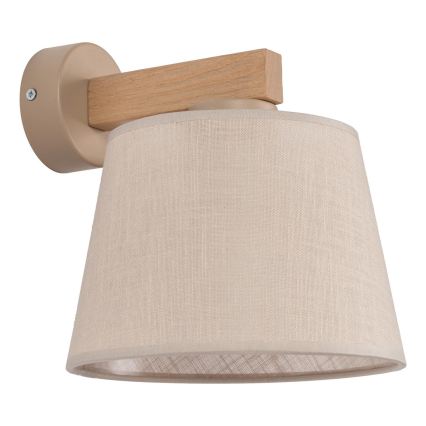 BRILAGI - LED Nástěnná lampa LATTE SABIA 1xE27/15W/230V borovice/béžová