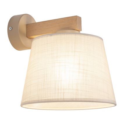 BRILAGI - LED Nástěnná lampa LATTE SABIA 1xE27/15W/230V borovice/béžová
