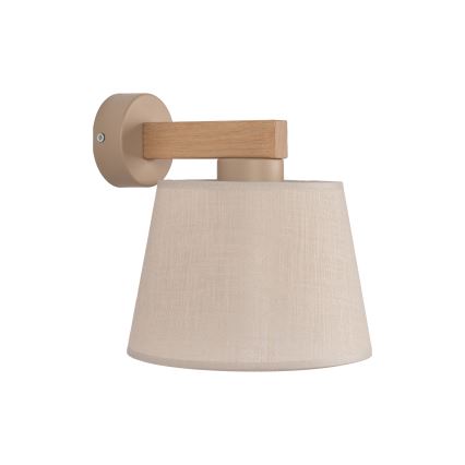 BRILAGI - LED Nástěnná lampa LATTE SABIA 1xE27/15W/230V borovice/béžová