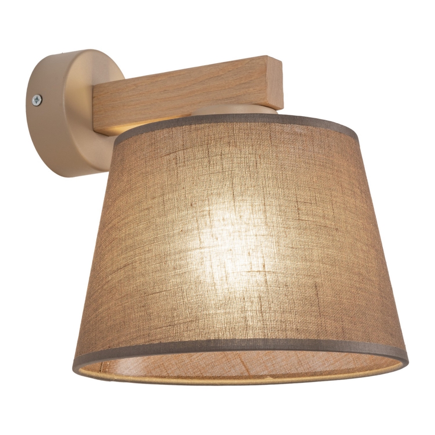 BRILAGI - LED Nástěnná lampa LATTE SABIA 1xE27/15W/230V borovice/hnědá