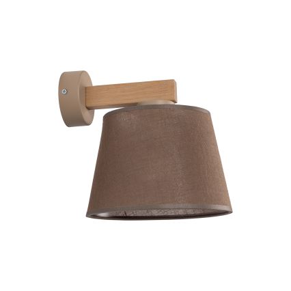 BRILAGI - LED Nástěnná lampa LATTE SABIA 1xE27/15W/230V borovice/hnědá