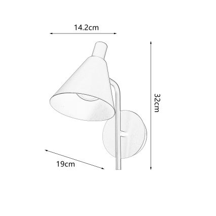 Brilagi - LED Nástěnná lampa LUCERA LED/3W/230V žlutá